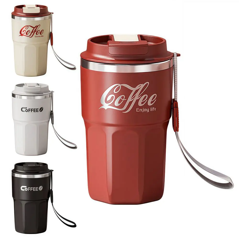 

Portable Double-Walled Milk Coffee Cup 304 Stainless Steel Insulated Thermos Mug Leak-proof Sealed Drinking Cup Boys Girls