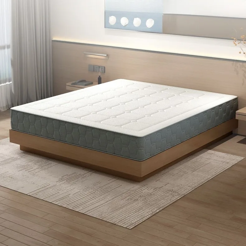 Hotel-Grade Hybrid Independent Spring Bed Mattress 25cm Thick Zero Pressure Memory Cotton Cooling Leather Cover Medium Modern