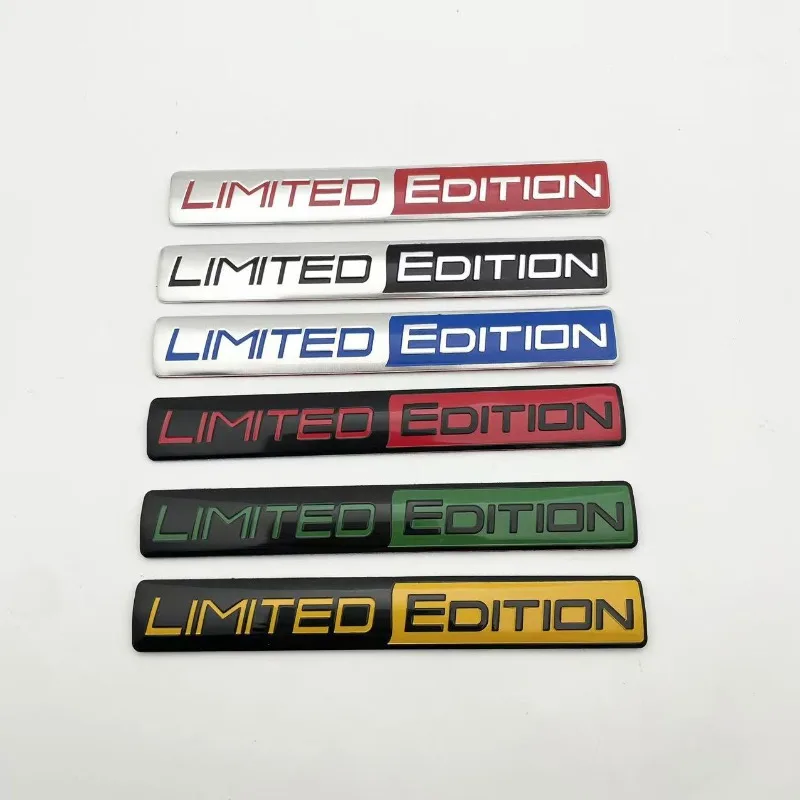 

Metal Limited Edition Car Logo Suitable For Body Trunk Tail Side Car Sticker Decal Decorative Accessories 2pcs