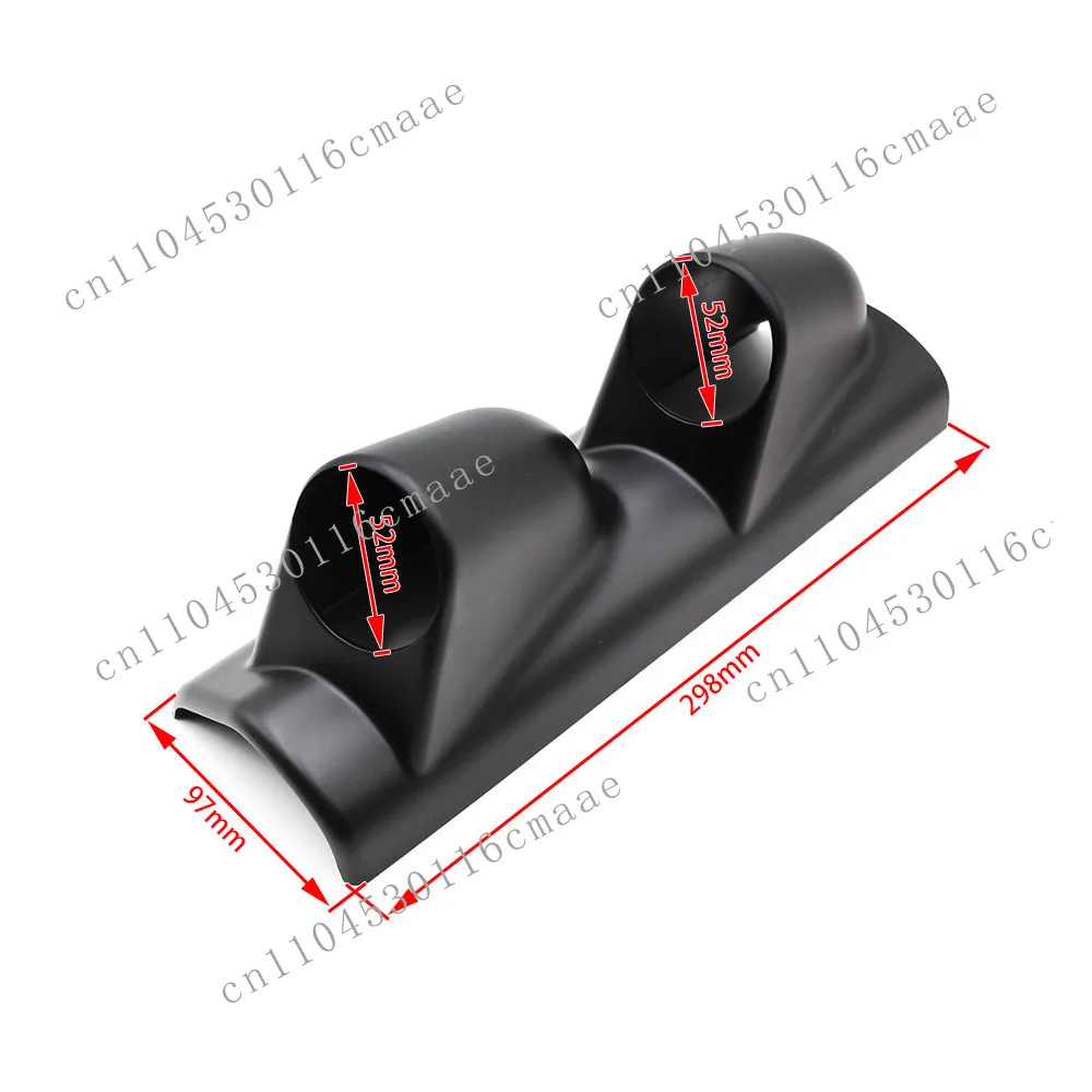 Car modified instrument cup 2 inches black carbon pattern 52mm single hole double hole three holes