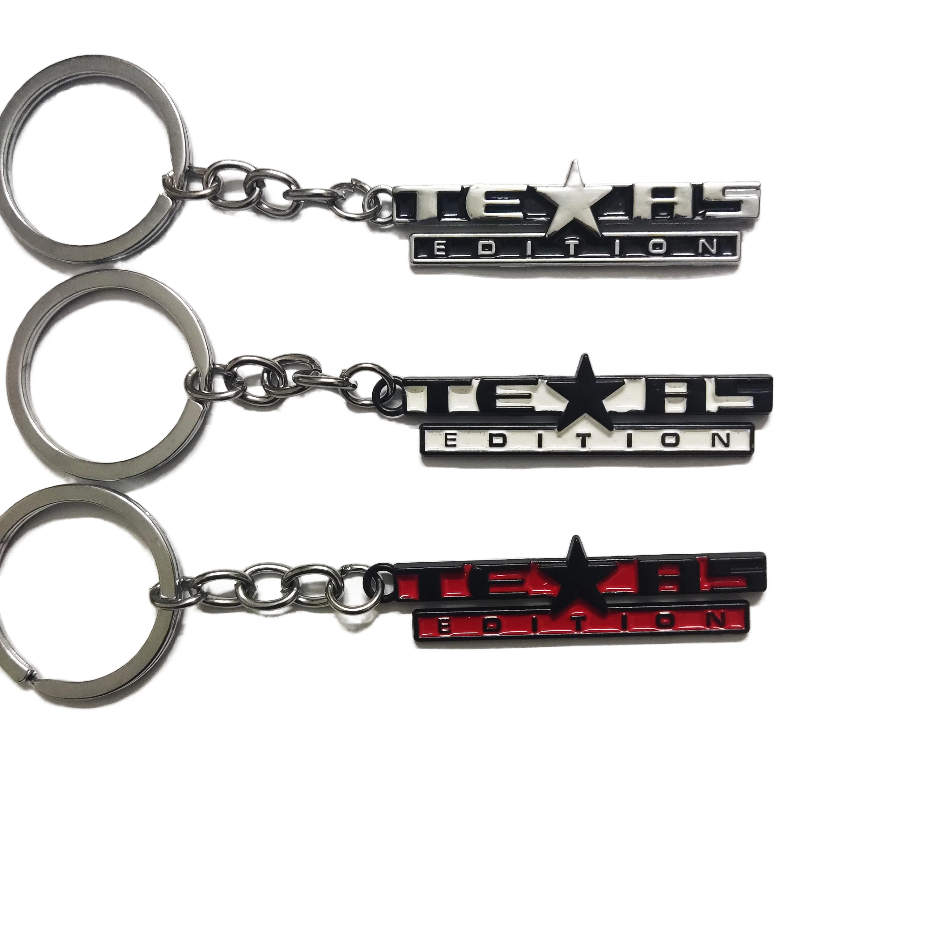 Texas Logo Keychain, 3D Metal Keyring, Applicable for TOYOTA Camry, TESLA Model Y, TESLA Model 3, HONDA Civic, TOYOTA RAV4.