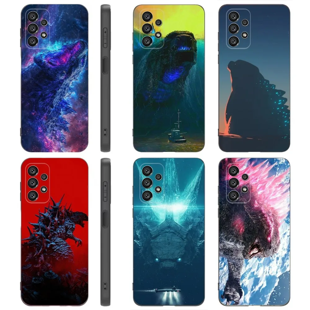 Monster-G-Godzillas Phone Case For Samsung Galaxy A91,A80,A73,A72 ,A71,A53A52,A32 ,A31A22,A21s,A20,Black Cover