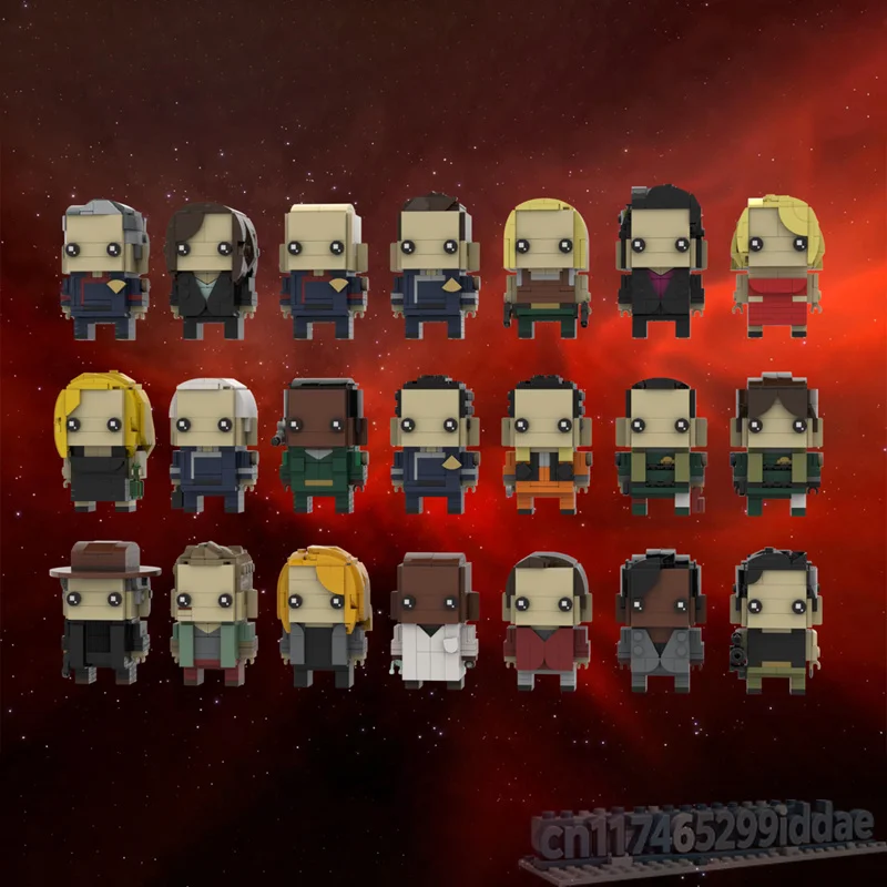 NEW 2809PCS Battlestar Galactica Character Bundle MOC Space Sci-Fi Building Blocks DIY Creative Assembly Model Toy Popular Gift