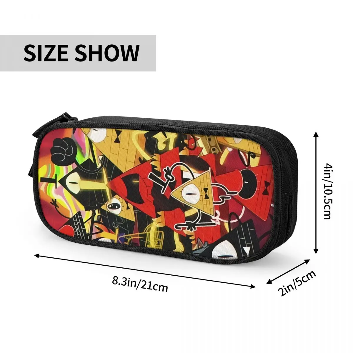 Custom Disney Anime Gravity Falls Pencil Cases for Boy Girl Big Capacity Pen Bag Box School Accessories