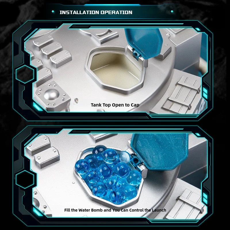 Carro rc atira bala de água tiro tanque rc para crianças adultos 4wd dublê carro de controle remoto com bombas de água rápido todo terreno