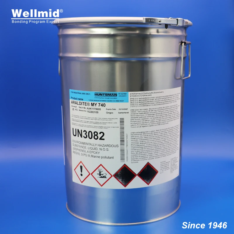 Araldite My740 Fabricação de Resina Epóxi Laminado Elétrico Impregnação Buchas de Alta Tensão Bobinas Araldite Adesivo ab Cola