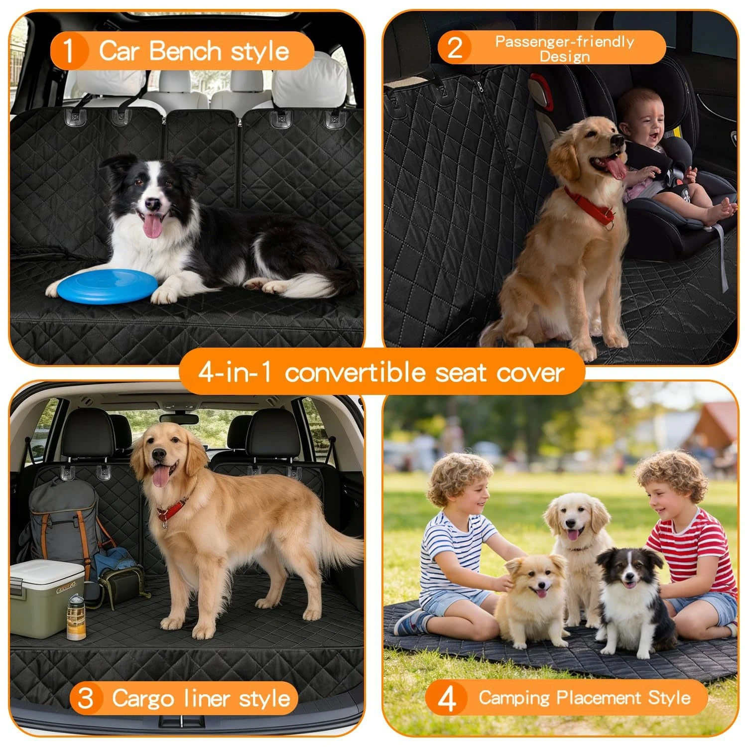 Waterproof Dog Car Seat Cover - đánh giá và giá Travel Accessories For Dogs