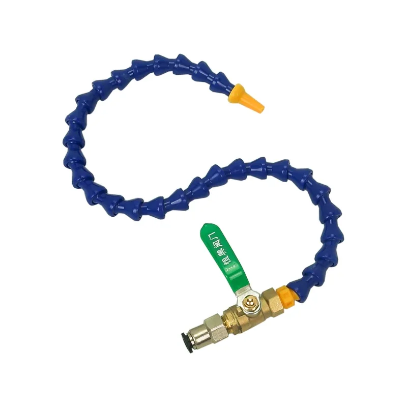 LY Flexible Oil Coolant Pipe Hose Blue Orange CNC Switch 500mm for CNC Engraving Milling and Drilling Machine