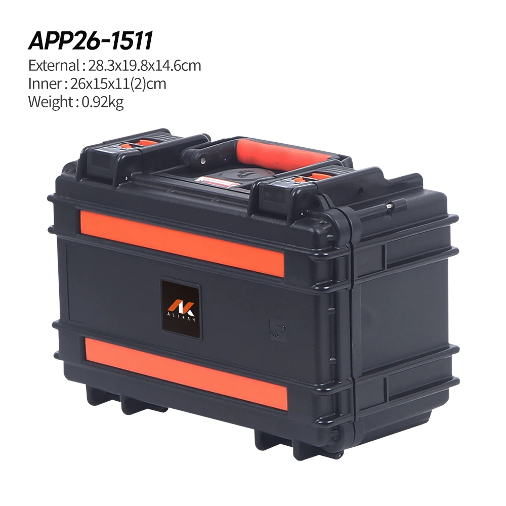 

APP26-1511 28,3x19,8x14,6 см Alikan Водонепроницаемый жесткий чехол-переноска Военный чехол Защитный чехол для оборудования