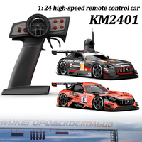 KM2401 1/24 Drift Racing 2.4G Full Scale 30km/H High Speed Toy Car with Gyroscope/LED Lights KAMTOM Remote Control Car Model