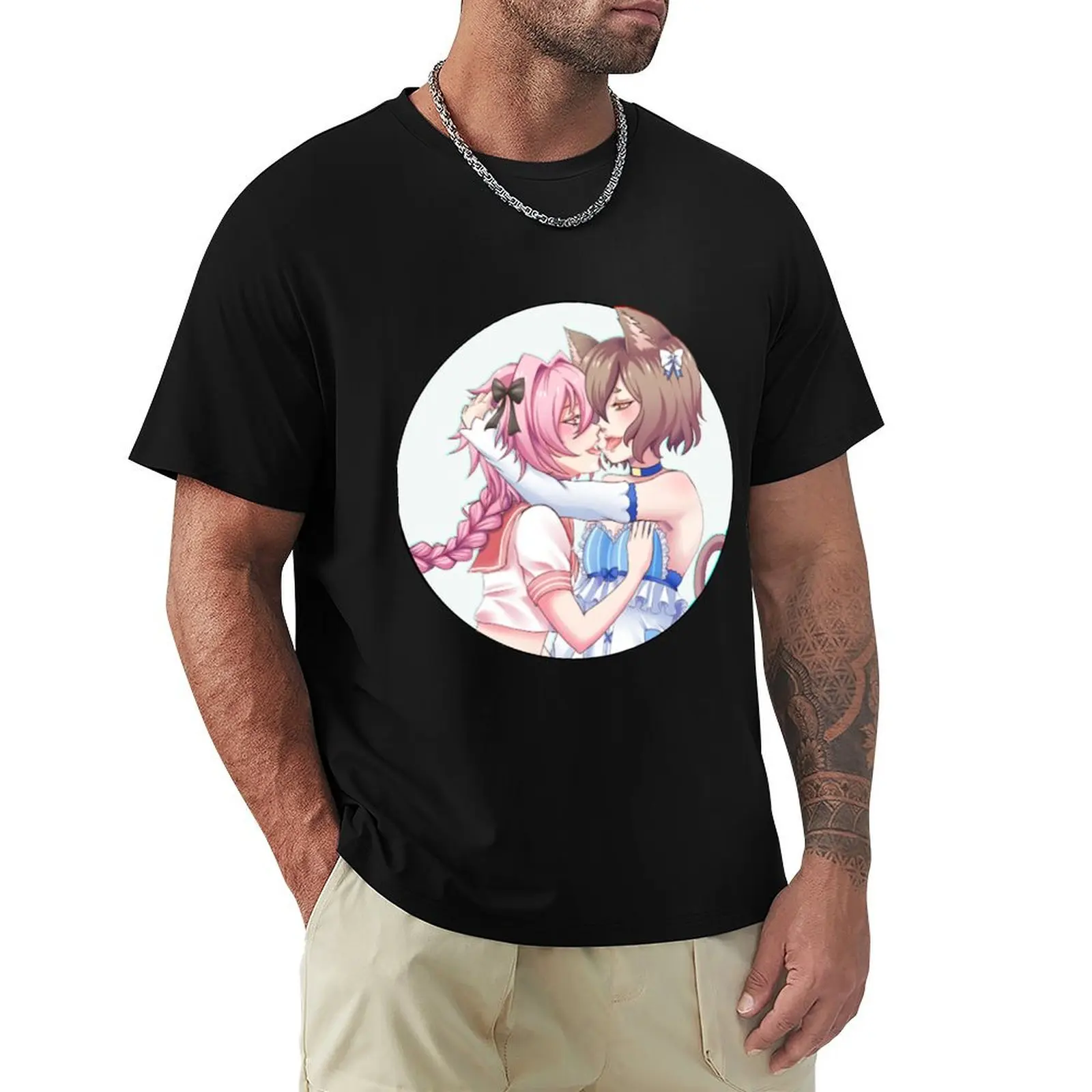 Astolfo x Felix Large Version T-Shirt Work Utility Short Sleeve Shirt