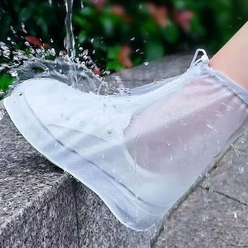 Couvre-chaussures courts imperméables réutilisables, bottes de pluie unisexes, protecteur de chaussures pour les jours de pluie à l'intérieur et à l'extérieur, couvertures anti-poussière non ald