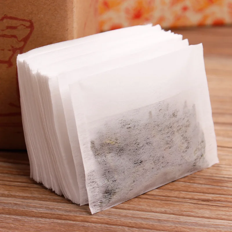 

100 Pack Magik Disposable Filter with Flip-over Seal Empty Teabags Herb Loose Tea Bag