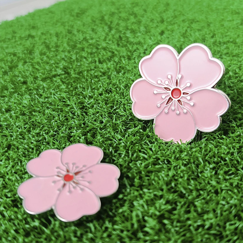 Pola Bunga Golf Mark Pink deng - Ball Marker Set ulasan dan harga