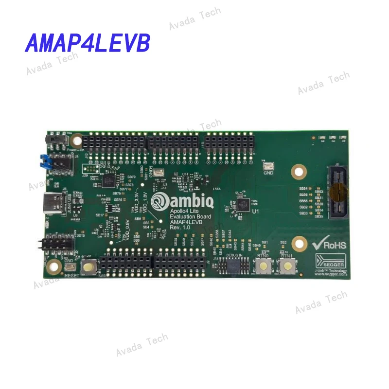 Avada Tech AMAP4LEVB Apollo4 Transceiver Bluetooth® 5 Evaluation Board