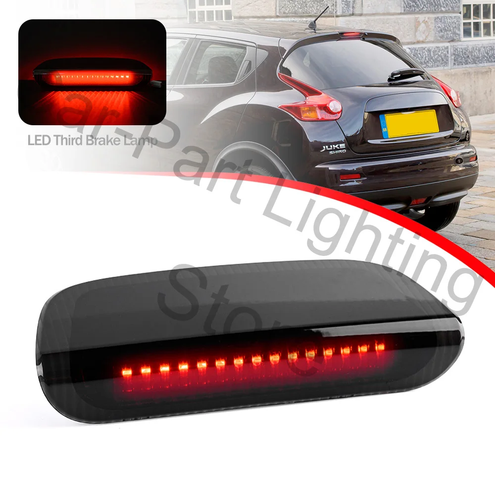 

For Nissan Juke F15 2011 2012 2013 2014 2015-2020 Red LED High Mount Third Brake Light 3rd Rear Stop Lamp Tail Warning Lights