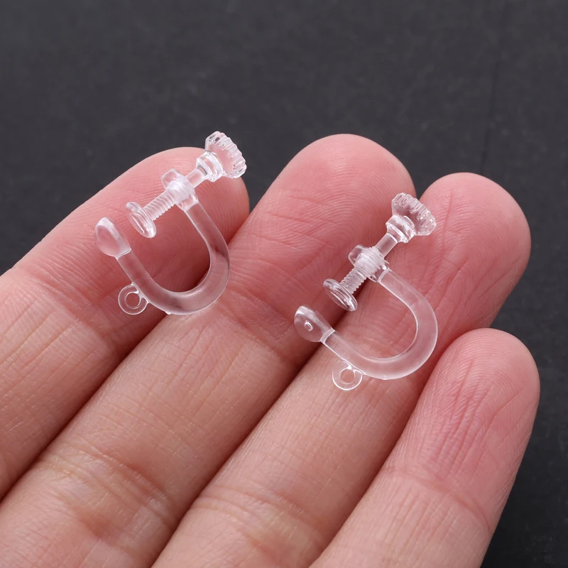 UNNAIER 2/10 Pc Resin screw ear clip Accessories ear cuff Fake ear piercing jewelry ladies clip earrings without holes