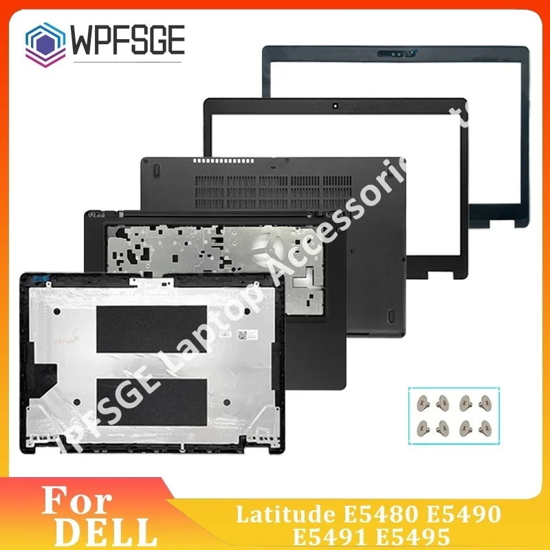 New Laptop LCD Back Cover For Dell Latitude E5480 E5490 5480 5490 Front Bezel Hinges Palmrest Bottom Case Upper Cover Framework