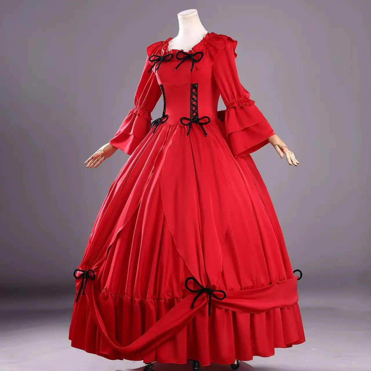 Anime May I Ask for One Final Thing Scarlet El Vandimion Cosplay Costume Girl Lolita red dress accessories Christmas party gift - view 4