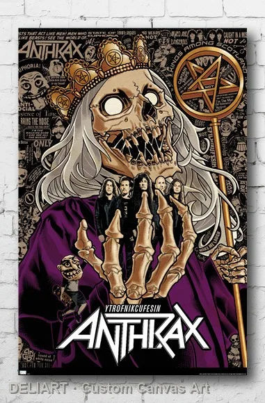 

ANTHRAX - EWING 40 Canvas Poster Custom Size Available Room Decoration Home Decor Wall Art