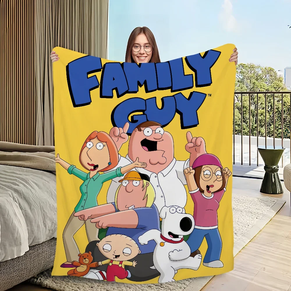 

Забавное семейное теплое мягкое плюшевое одеяло с героями мультфильмов для гостиной, офиса, спальни, дома, путешествий, подарки для детей, фланель