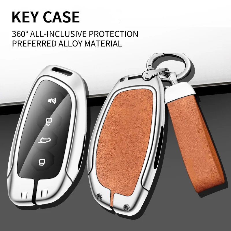 Metal Key Cover Case for Great Wall Haval H6 2024 H9 2025 Cool Dog plus Owl Dragon MAX F7 F7X Accessories Car Key Holder view 6