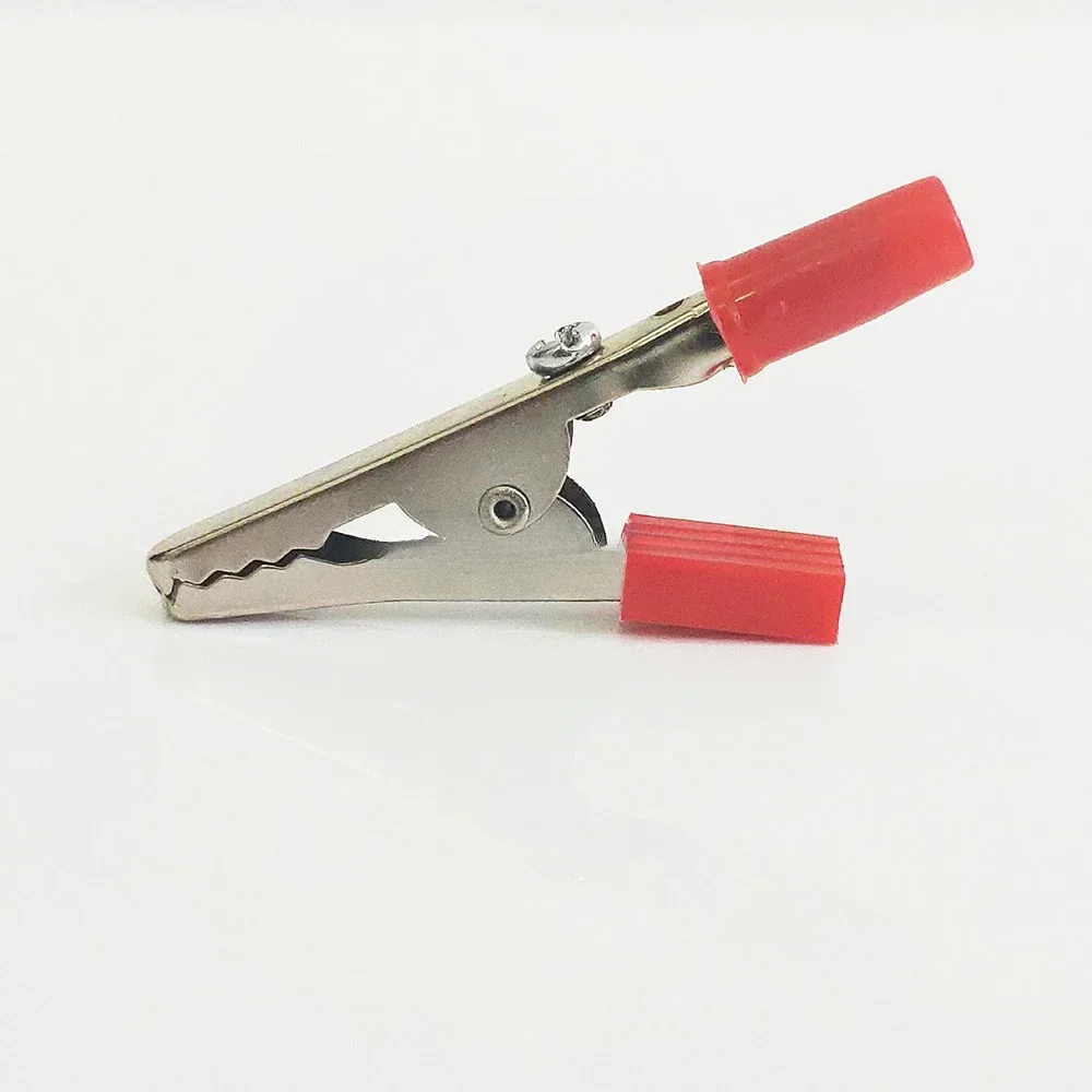 10pcs/lot Crocodile Clamps Crocodile Clip 50mm Plastic Handle Probe Test Metal Connector Electrical Test Battery Plug