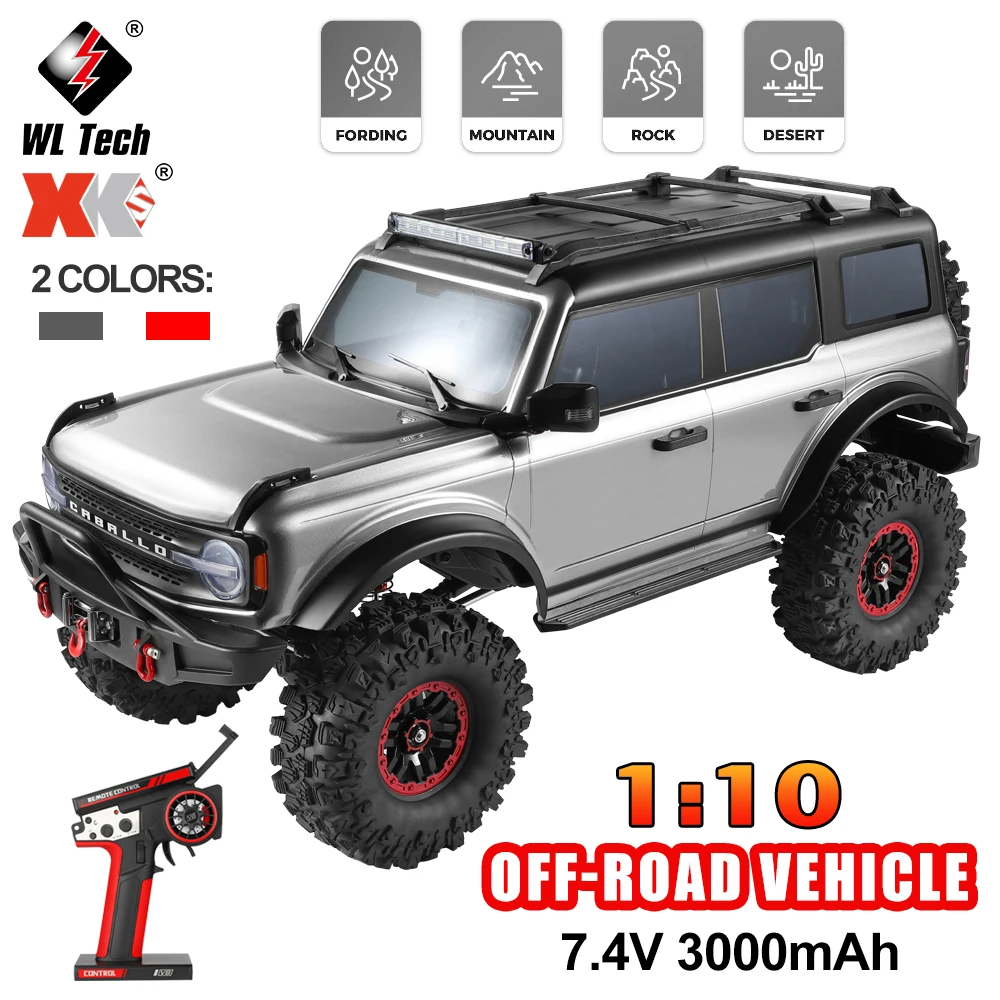 WLtoys 1:10 سيارة التسلق الكهربائية 104020 4WD المهنية 2.4G مستقلة 3Ch استقبال 100M 3000mAh على الطرق الوعرة مركبة لعبة الكبار