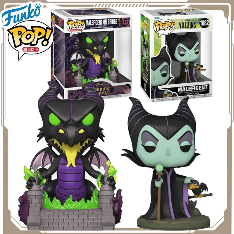 

Funko POP Original Sleeping Beauty Anime Fiure MALEFICENT ON BRIDGE Action Figure Toys for Boys Girls Kids Gift Model Ornaments