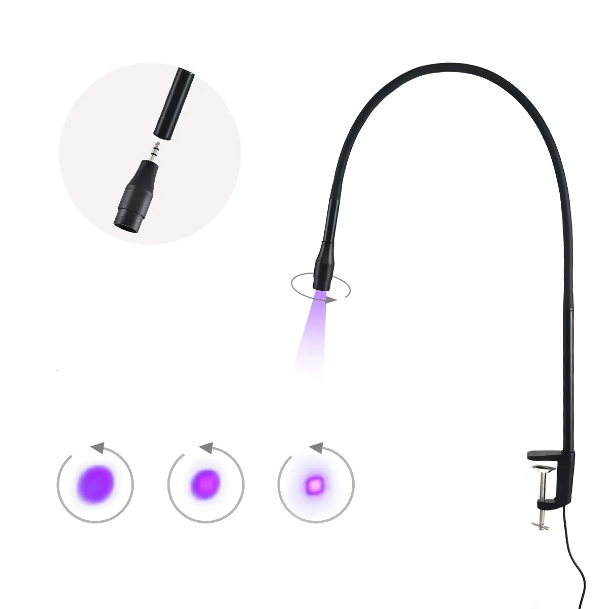 

Настольная УФ/LED лампа для наращивания ресниц и ногтей с педальным управлением, гелевым отверждением и регулируемой подсветкой