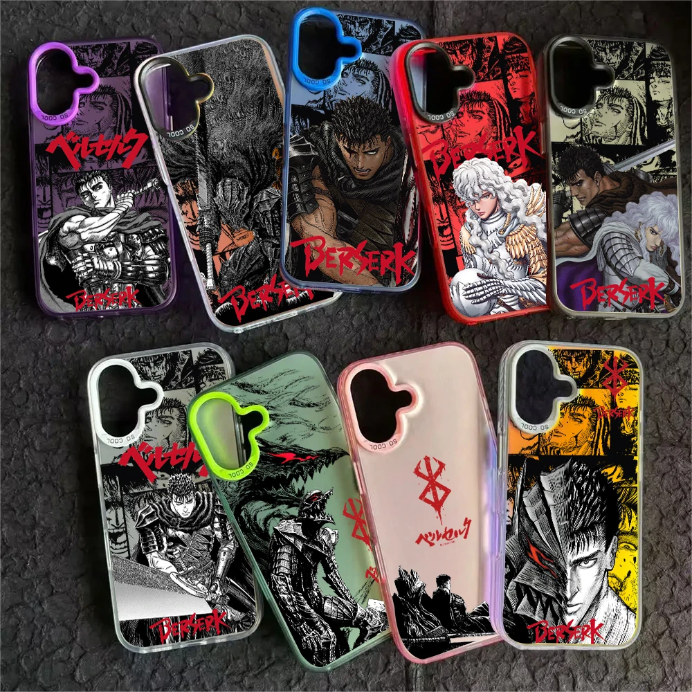 Berserk Guts – coque de téléphone avec sang chaud, étui mat pour Samsung Galaxy A16 A06 A35 A55 A25 A15 A56 A54 A36 A34 A24 A26 A14 4G 5G