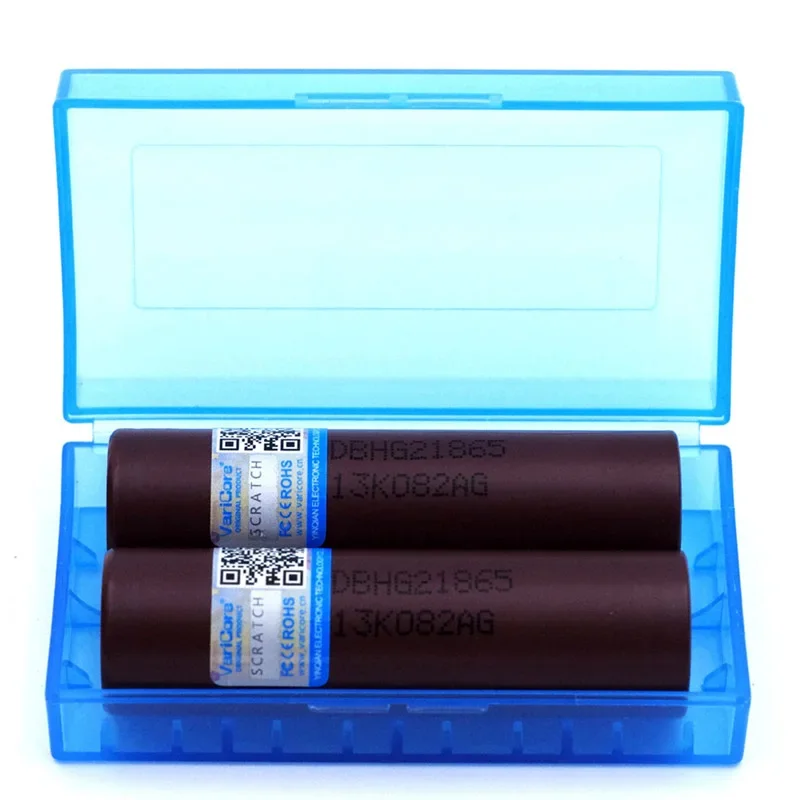 VariCore New Original HG2 18650 3000mAh battery 3.6V discharge 20A, dedicated Power Rechargeable batteries+ Storage box