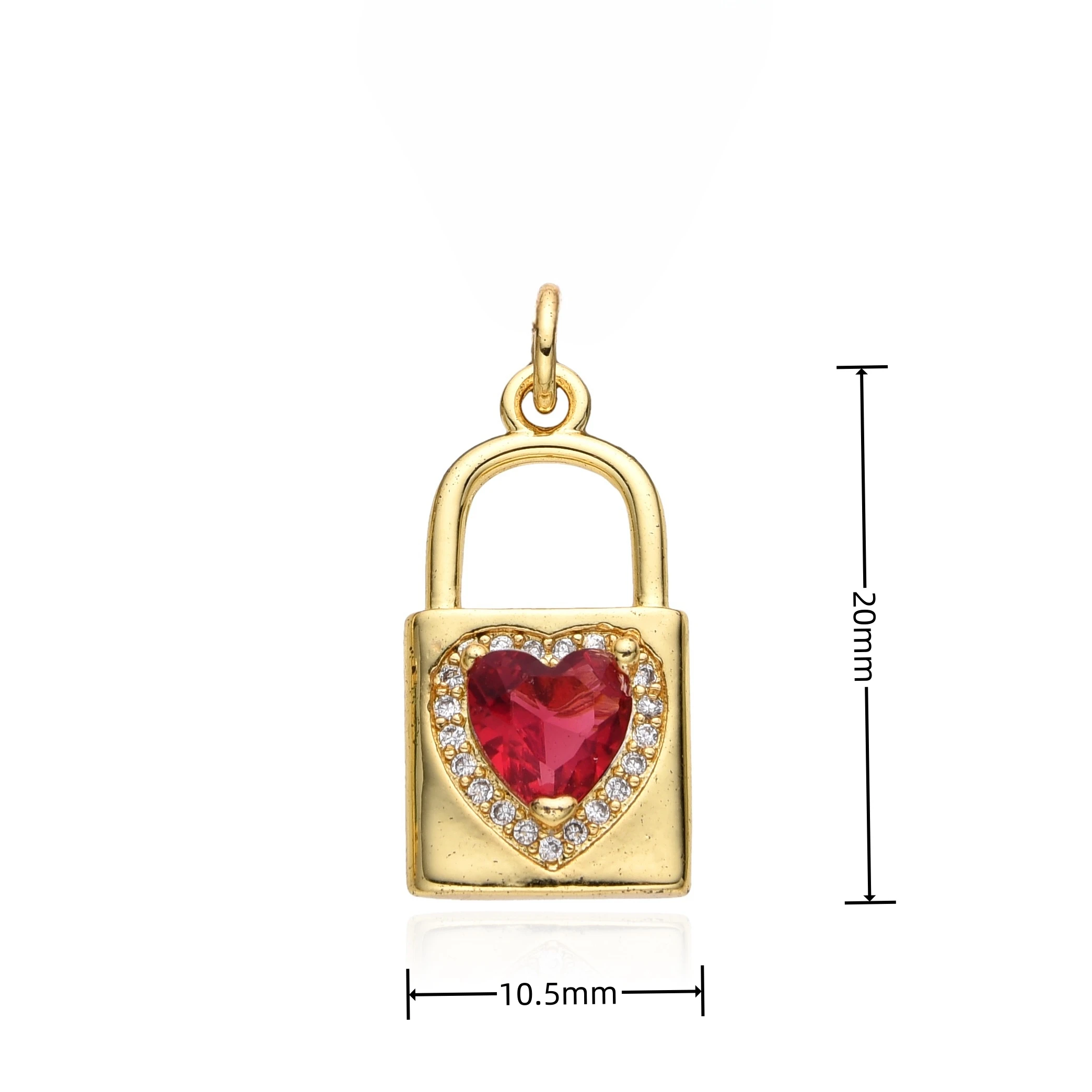 Trendy Gold Color Lock Pendant Heart Micro-inlaid Zircon Necklace for Women KPOP Clavicle Choker Charms Jewelry Gifts Wholesale