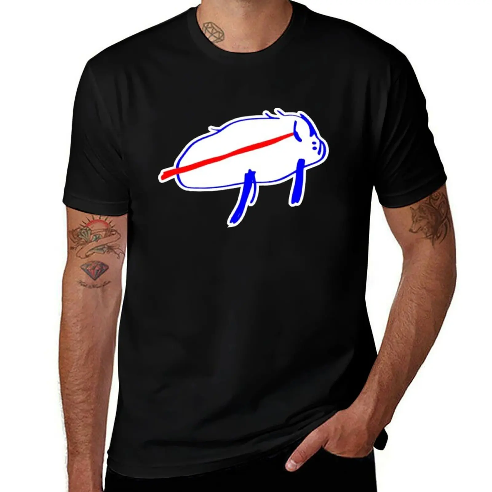 Josh Allen Bills Potato Drawing Shirt, Football Shirt, Classic 90s Graphic Tee, Unisex, Vintage Bootleg, Gift, Retro T-Shirt