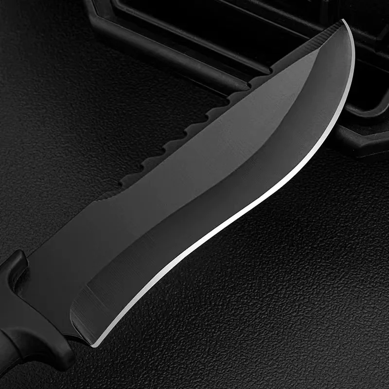 Outdoor Cutter, EDC Convenient with Jacket, Fixed Blade, Multi-purpose Camping Tactical Knife and Survival Knife, BBQ Knife