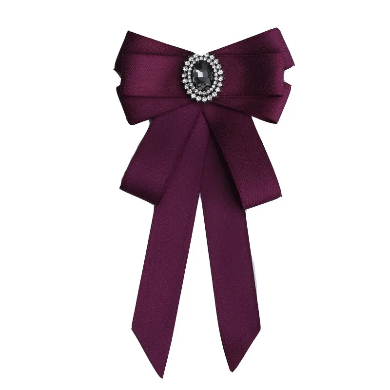 Handgemachte Mode neue Schmetterling Knoten Band Diamant Fliege College weiß Strass Süßigkeiten Farbe Fliege Geschenk für Schulmädchen Krawatte – Detail 26