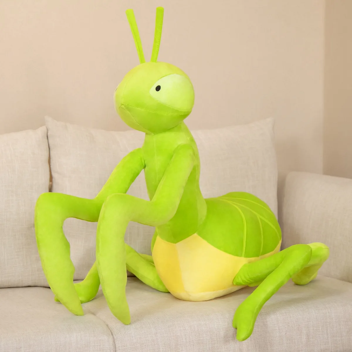 1 pz 70CM simulazione pregare Mantis peluche giocattolo Kawaii insetto Mantis bambole farcite morbido vita reale cuscino animale regalo creativo