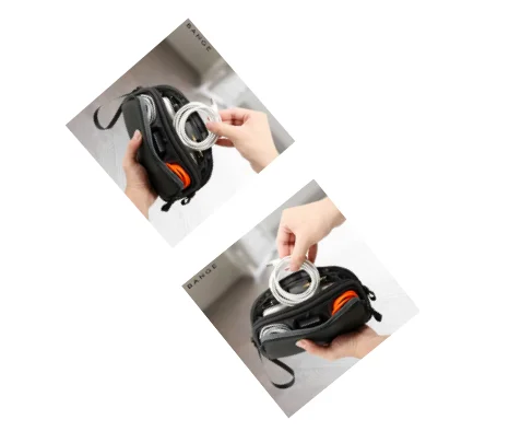 Bange Travel Organizers Portable Male Travel Bags Oxford Cluth Cable Storage Bags