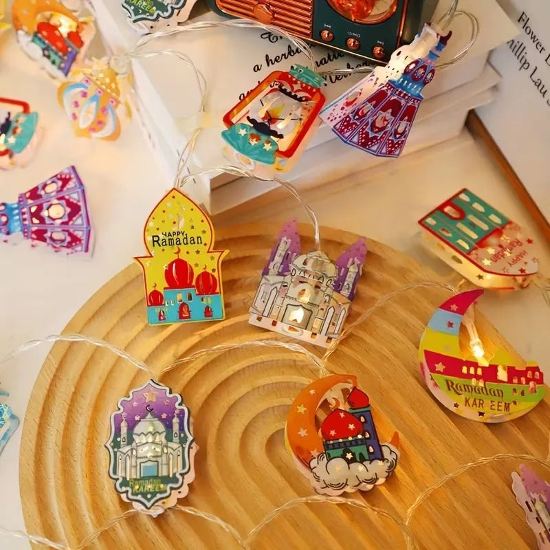 الإبداعية النفط مصباح القمر القلعة أضواء LED رمضان عيد مهرجان إسلامي هدية مسلم ديكور المنزل عطلة زينة زخرفية #2