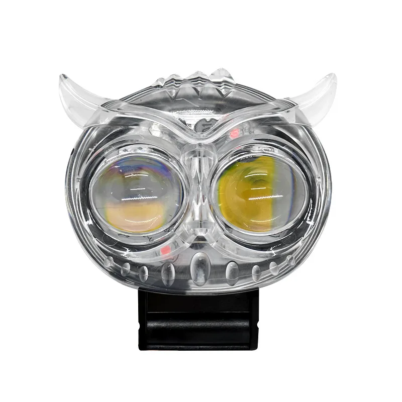 Electric bike motorcycle accessories, colorful owl eyes, external LED spotlights, high and low beam headlights
