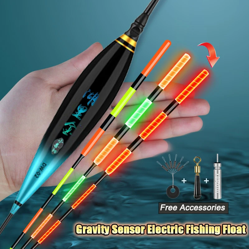 

1PC Fishing Float CR425 Big Fish Big Buoyancy Gravity Sensor Electric LED Luminous Floats Composite Nano Plastic Bobbers