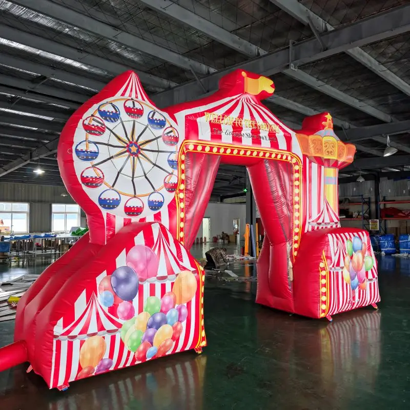 Cartoon Free Customizable Pattern Color And Size Commercial Use Inflatable Arch Includes Free Blower