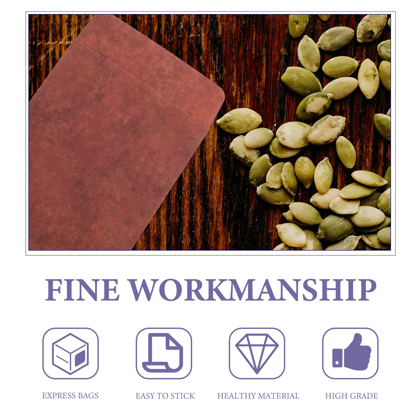 

50Pcs Vintage Small Paper Envelopes Kraft Envelopes Storage for Seeds Money Flower Plant Vegetable Paper Envelope