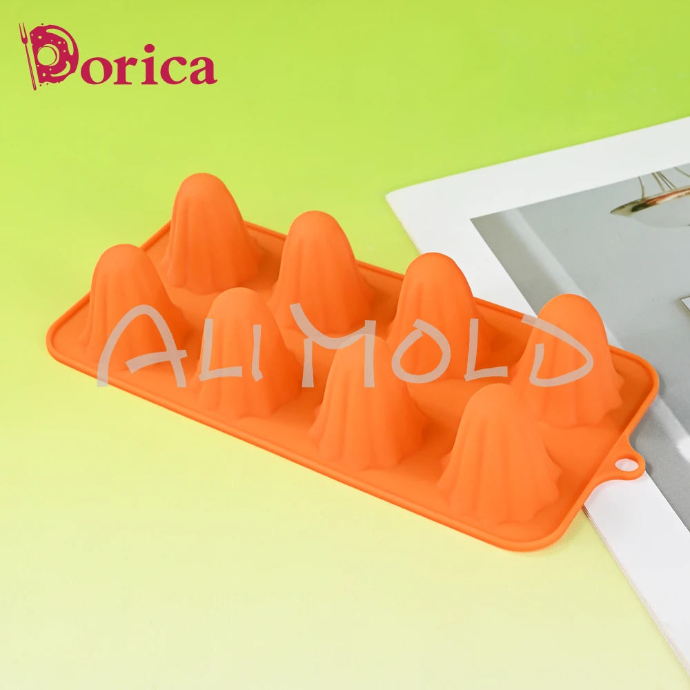 8 حفرة شبح سيليكون قالب الشوكولاته شمعة الصابون محلية الصنع فندان الحلوى الآيس كريم كعكة أدوات تزيين لوازم المطبخ الخبز