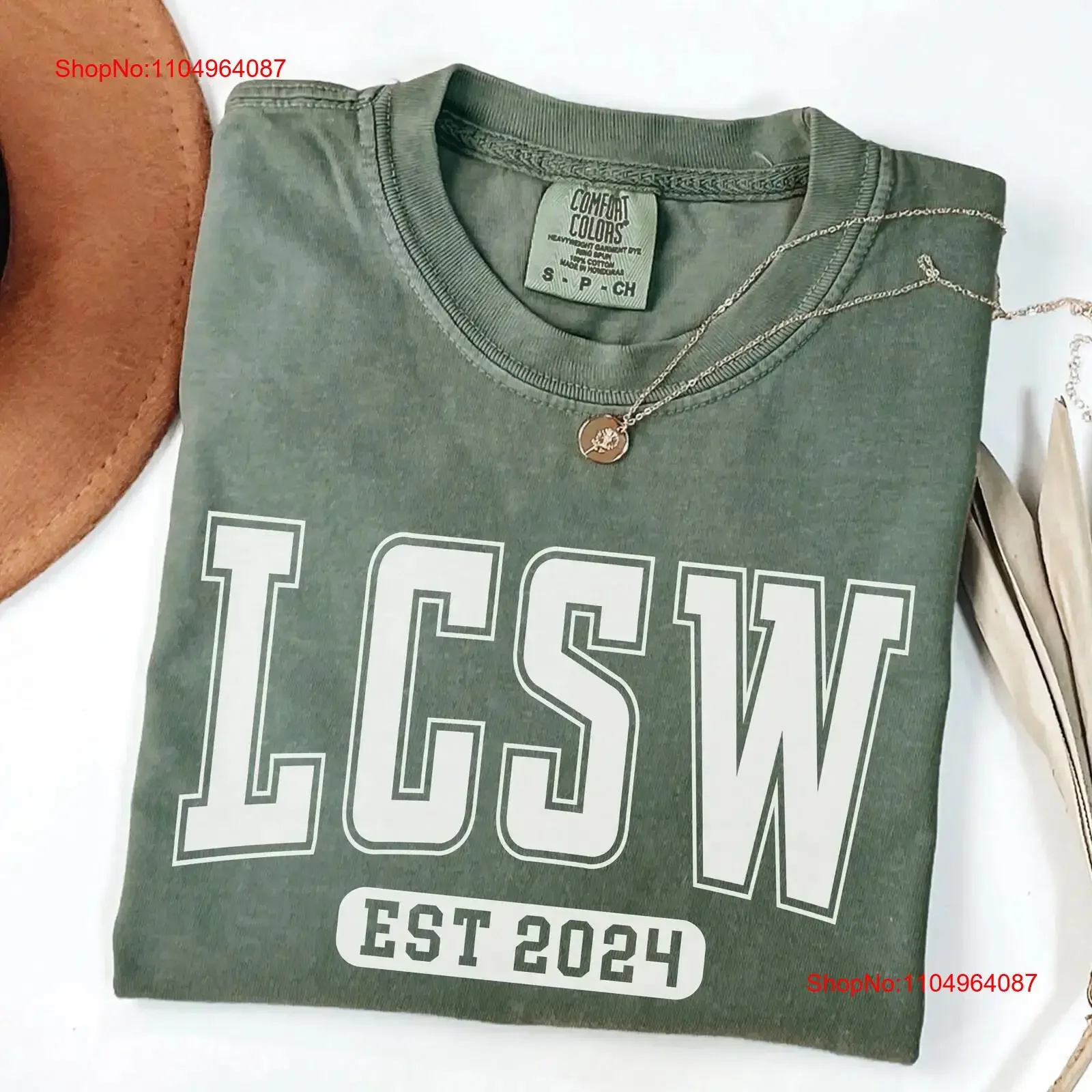 

LCSW EST T Shirt Licensed Clinical Social Worker Work Licensure Board Exam New TherapisT vintage Washed designer clothes