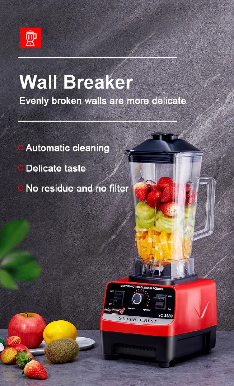 Multifunctional Juicer Wall Breaker Household Grinder 4500W High-power Blender Fruit Juicing Semi-automatic Operation