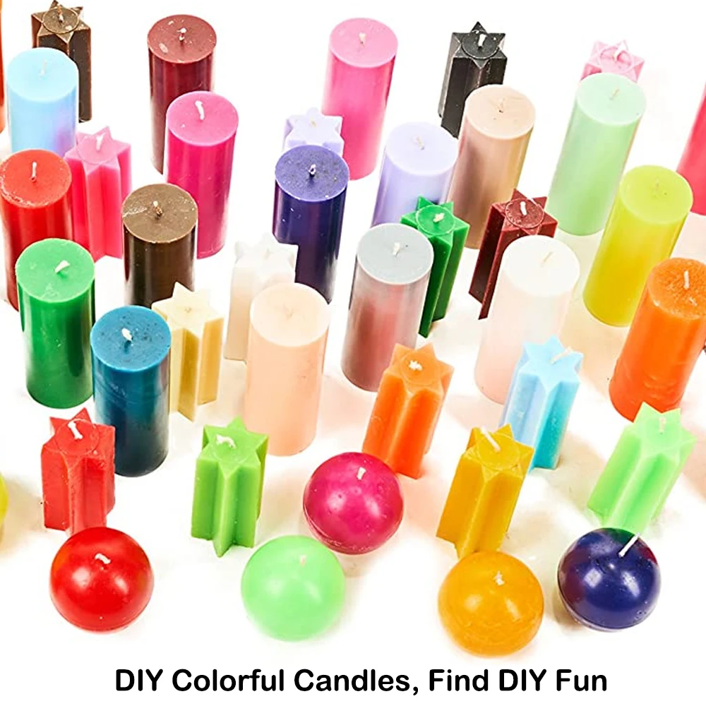 34 Color Candle Flake Solid Dyes 5G/bag Diy Soy Wax Pigment Tools Natural Non-Toxic for Making Aromatherapy Candle Raw Material