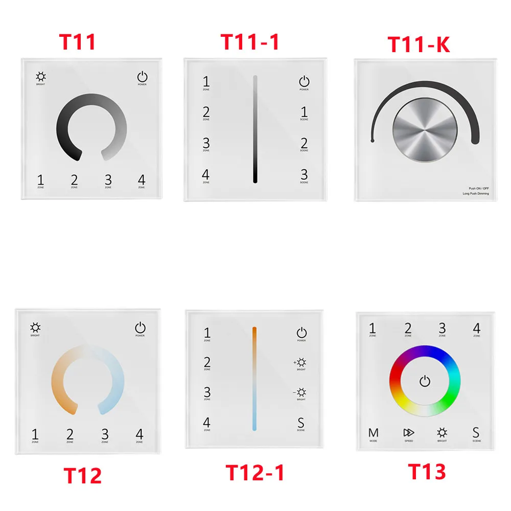 

DMX512 Master & Switch радиочастотная панель дистанционные декодеры для переключения 1990 для управления тусклым одноцветным двойным цветом RGB RGBW RGB + CCT светодиодный strip