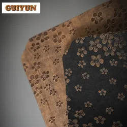 Zen Watered Gauze Fabric Tea Mat Japanese Style Cherry Blossom Double-sided Waterproof Placemats Tea Ceremony Accessories