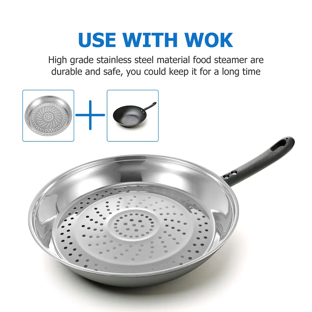 

31Cm Steamer Rack Stainless Steel Steaming Basket Pot Steam Tray Kitchen Food Steamer Vegetable Meat Seafood Fish Eggs Tamale